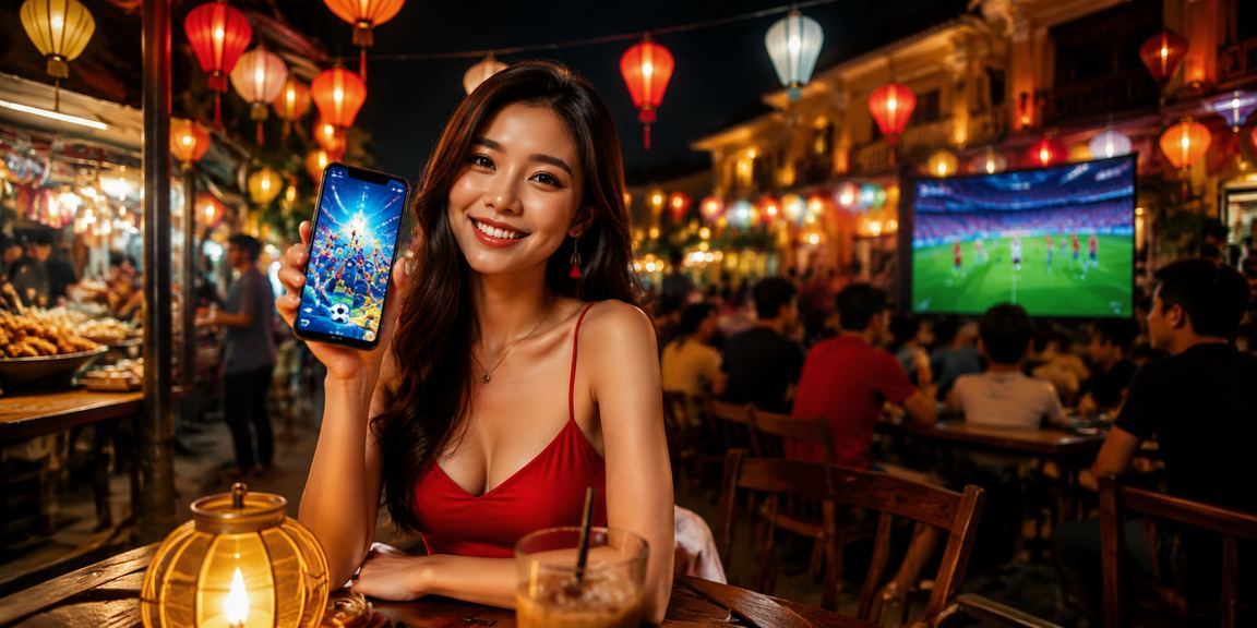 Người dùng Hội An dùng điện thoại nạp tiền vào ứng dụng cá cược