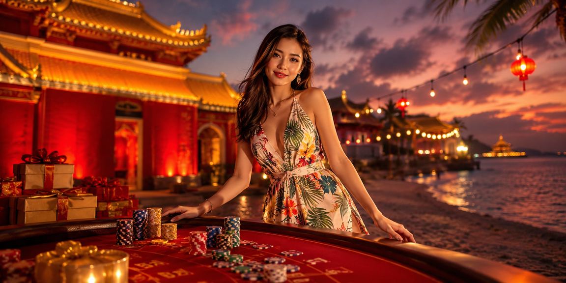 Khung cảnh biển Huế với người chơi truy cập trang cược trên điện thoại