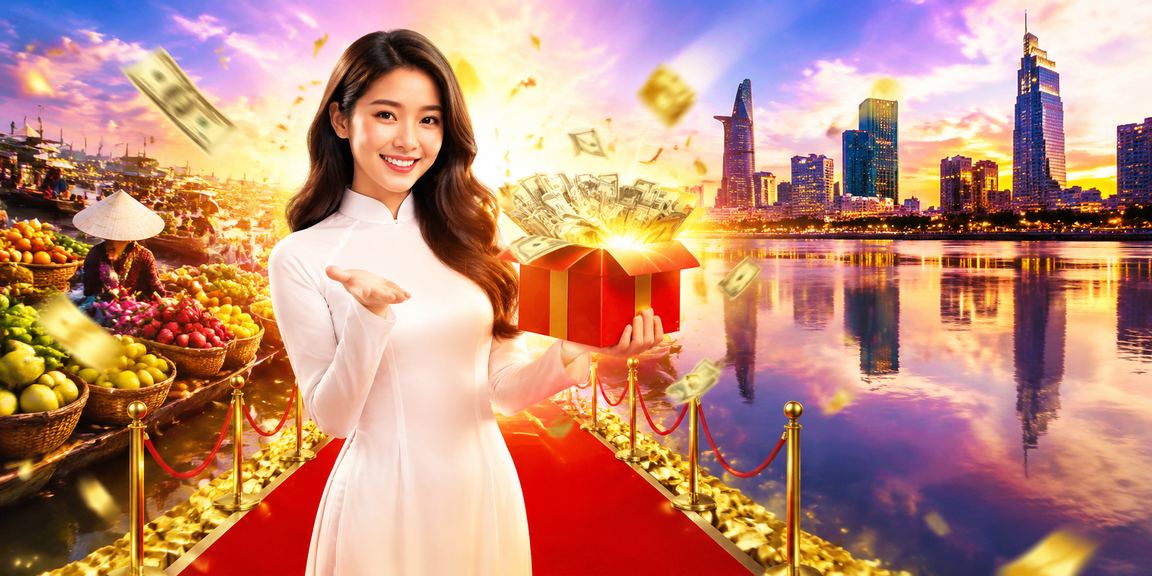Phụ nữ mặc áo dài tại Mekong dùng app casino trên điện thoại